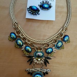 Elizabeth Cole Necklace and earrings